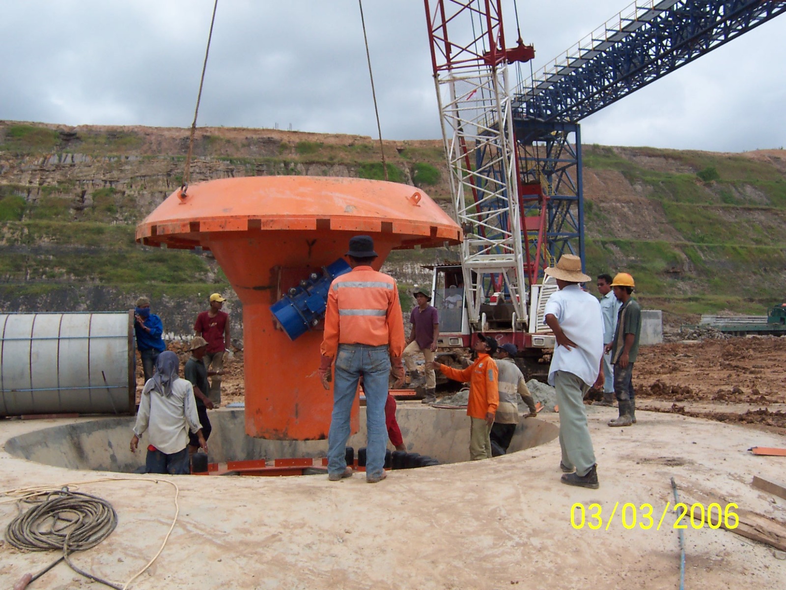 Shiploader Pedestal Base Installation